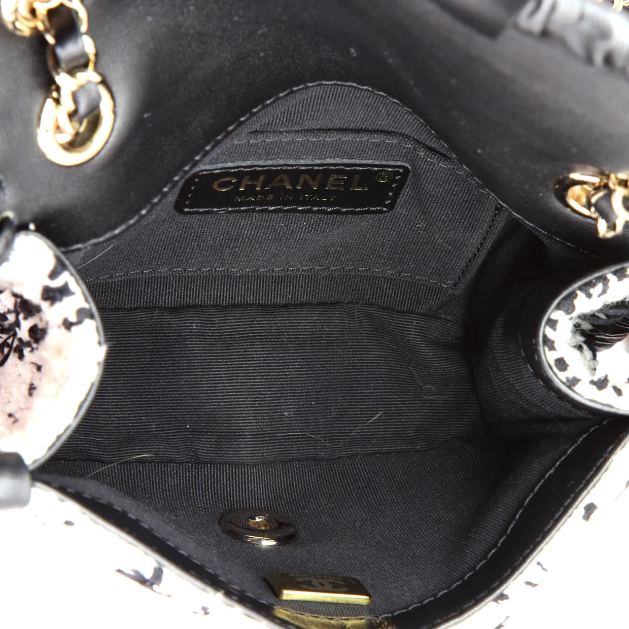 My Own Frame Flap Bag Quilted Tweed with Braided Calfskin Mini - Deep Luxury