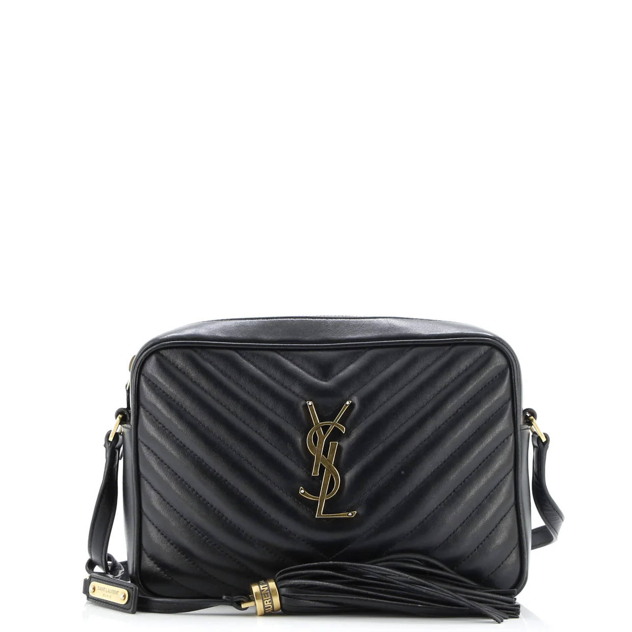 Lou Camera Bag Matelasse Chevron Leather Small - Deep Luxury