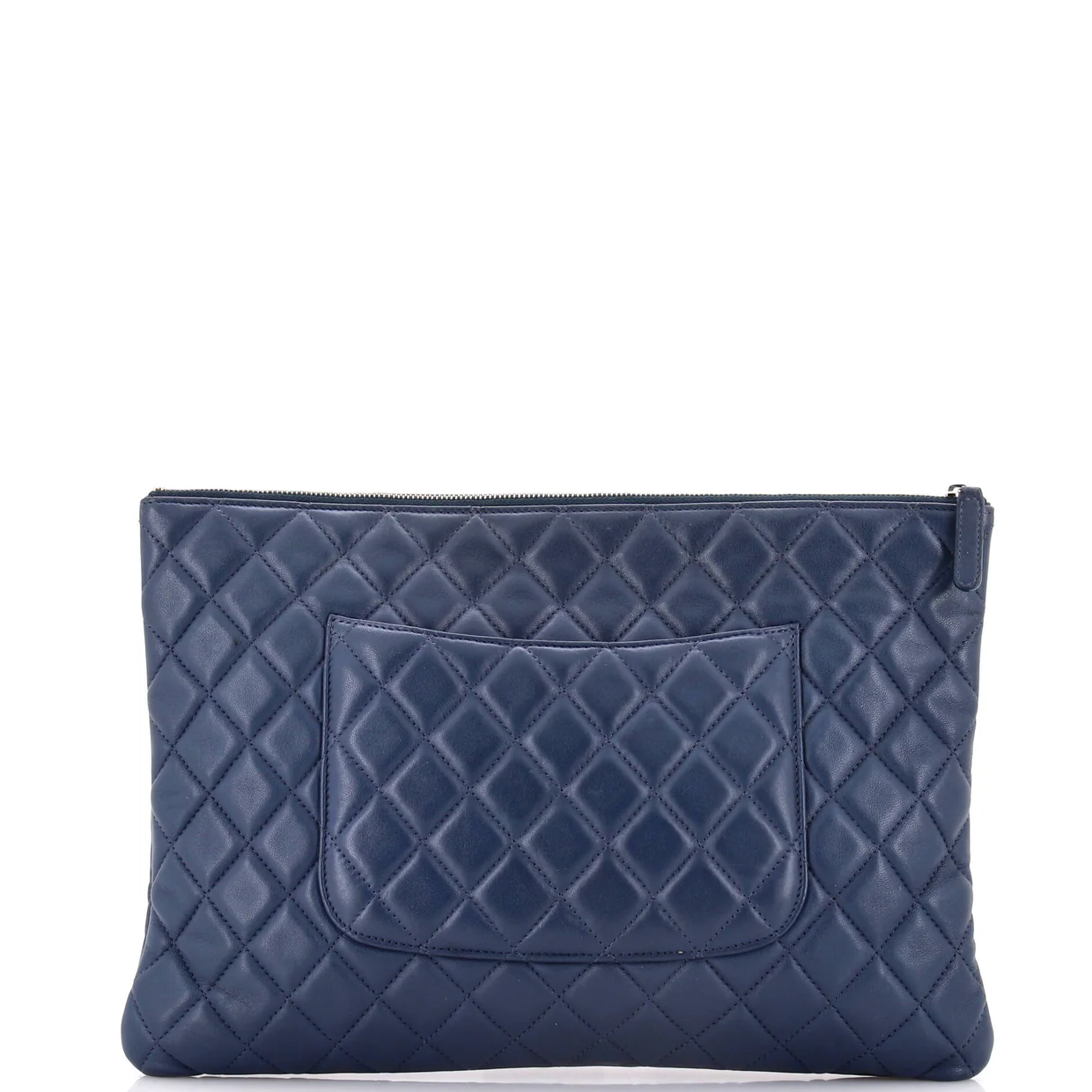 O Case Clutch Quilted Lambskin Large - Deep Luxury