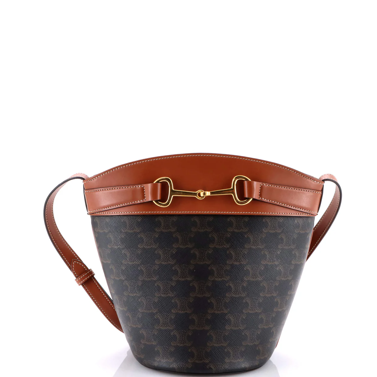 Crecy Bucket Bag Triomphe Coated Canvas - Deep Luxury