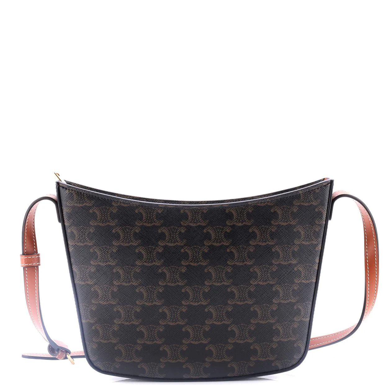 Croque Hobo Triomphe Coated Canvas Medium - Deep Luxury