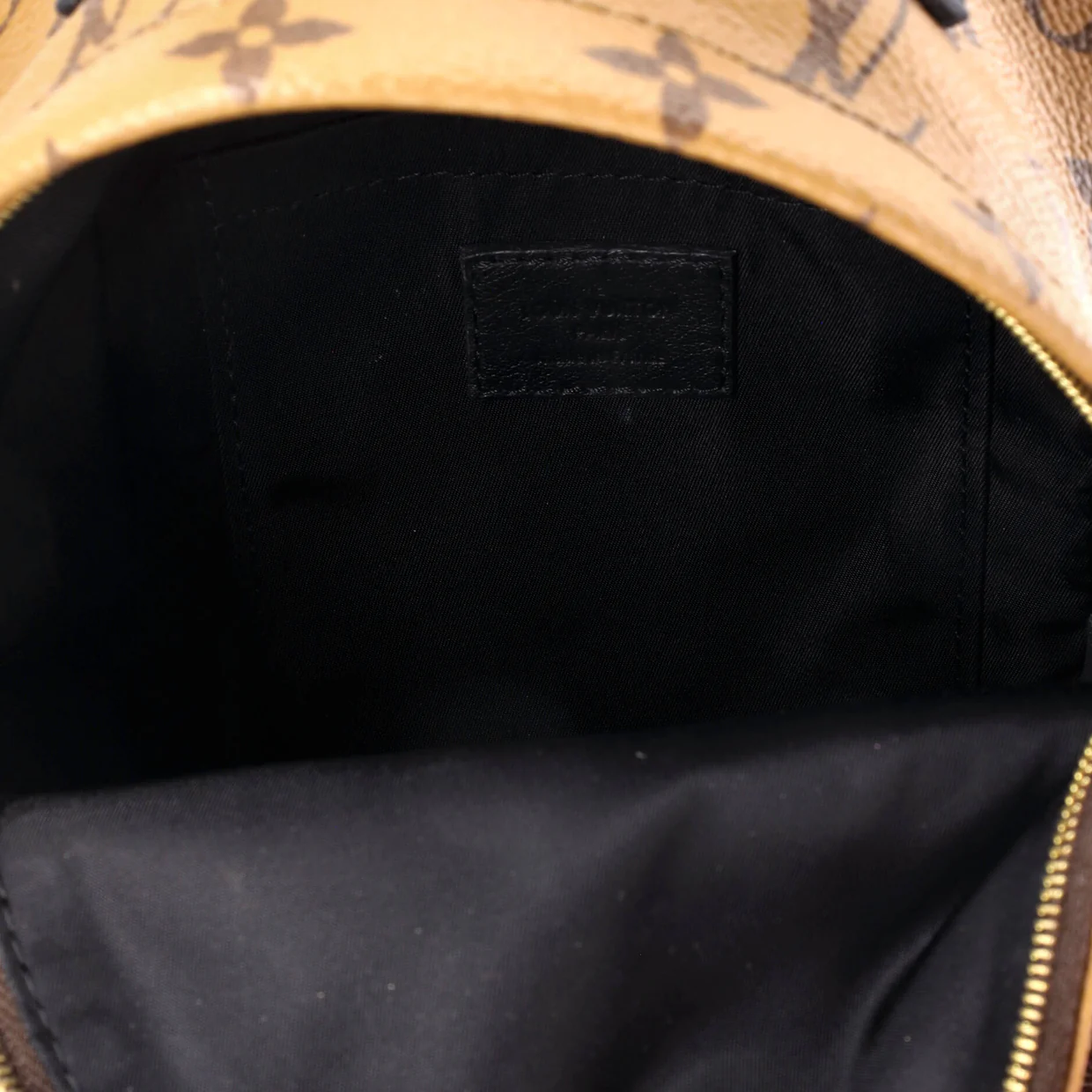 Palm Springs Backpack Reverse Monogram Canvas Mini - Deep Luxury