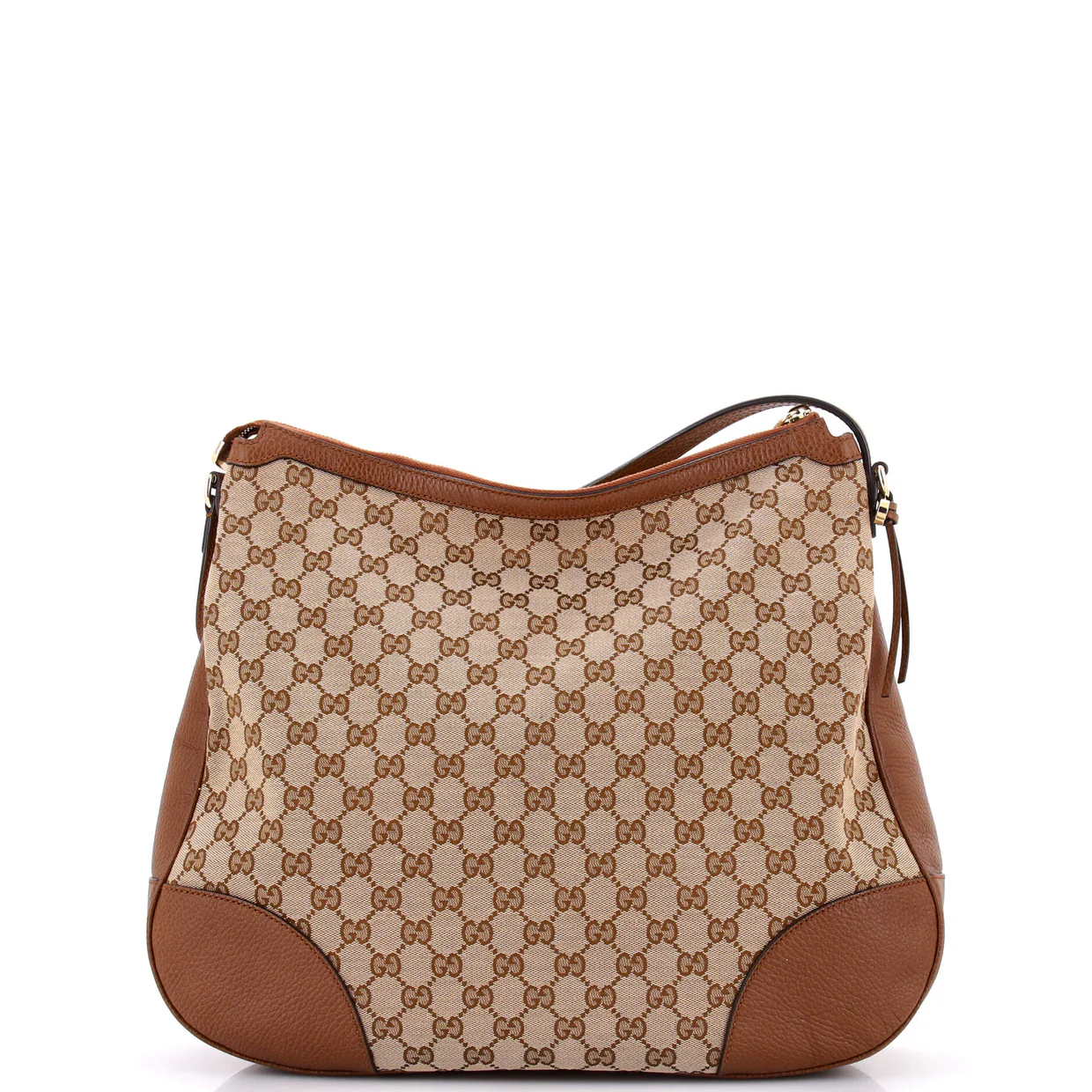 Bree Hobo GG Canvas with Leather Large - Deep Luxury