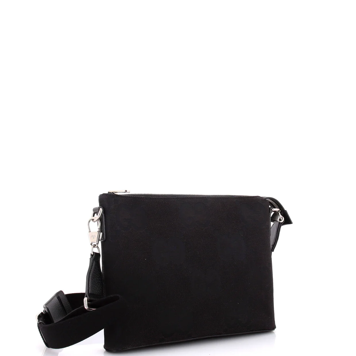 Zip Messenger Bag Jumbo GG Canvas - Deep Luxury