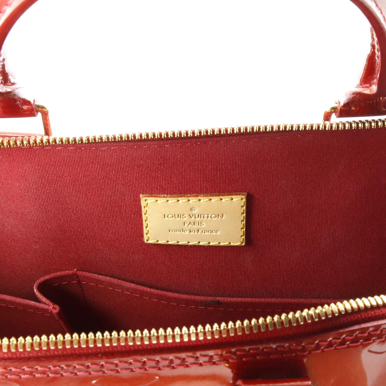 Alma Handbag Monogram Vernis GM - Deep Luxury