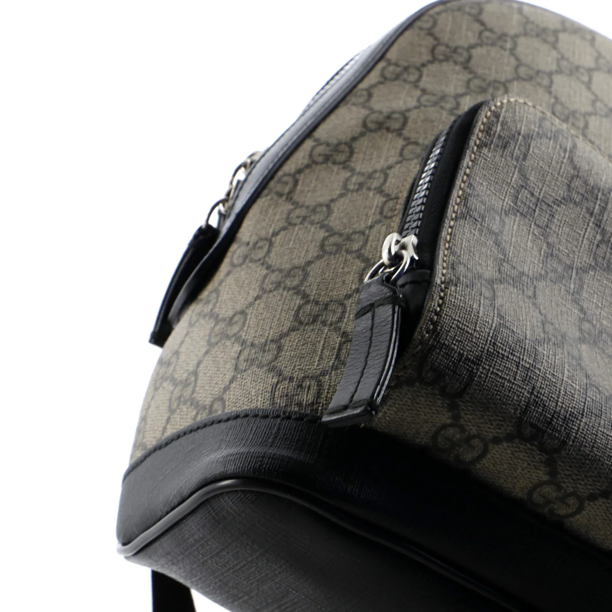 Zip Pocket Backpack GG Coated Canvas Small - Deep Luxury