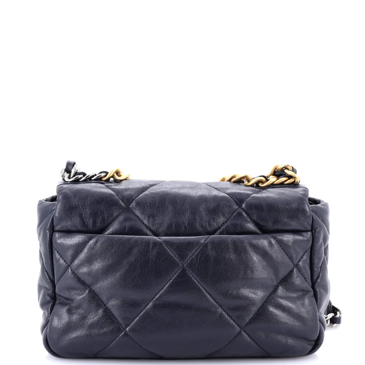19 Flap Bag Quilted Leather Medium - Deep Luxury