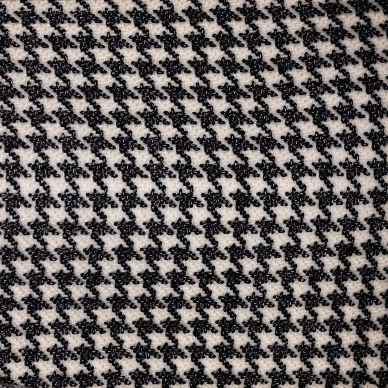 Book Tote Houndstooth Canvas Medium - Deep Luxury