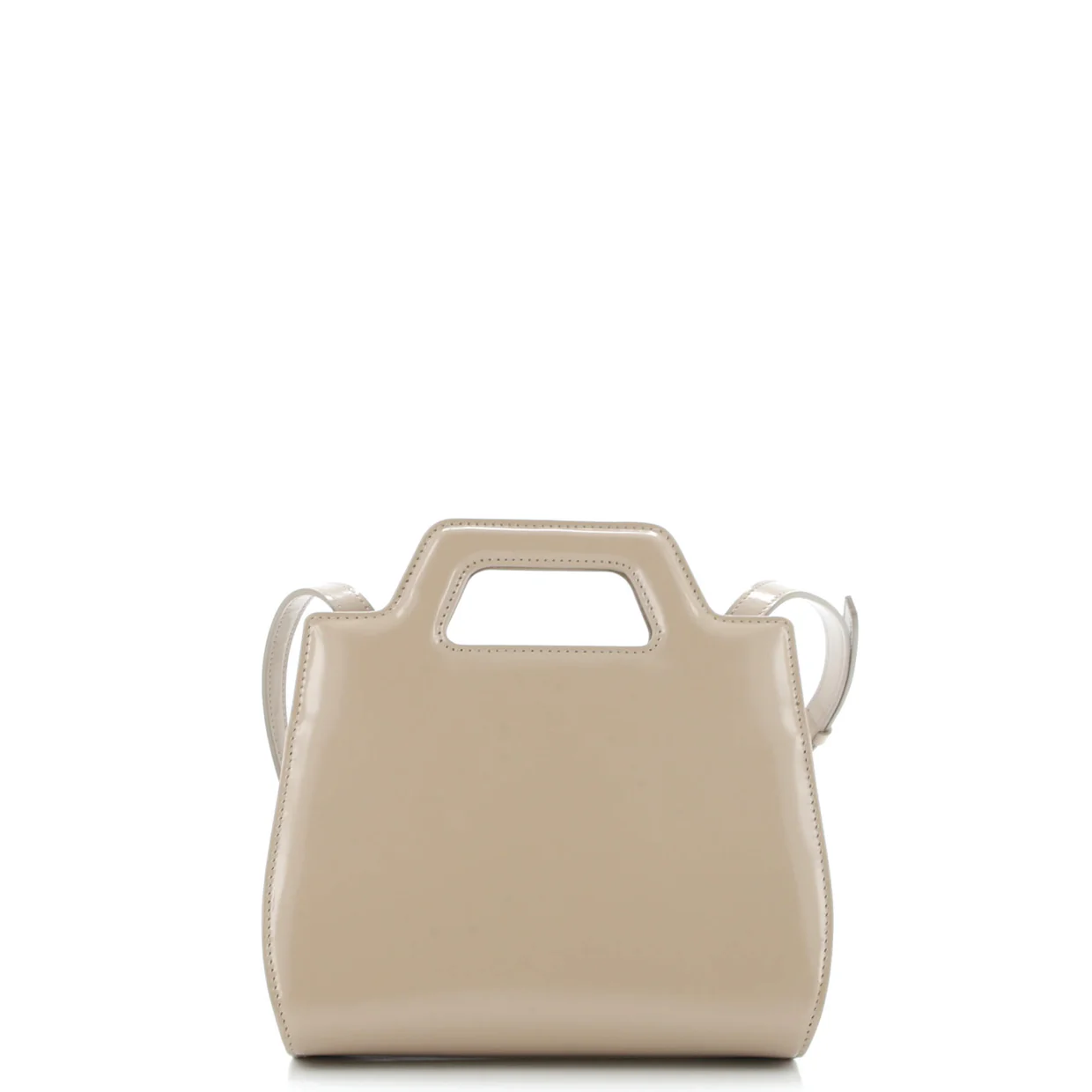 Wanda Top Handle Shoulder Bag Leather Mini - Deep Luxury