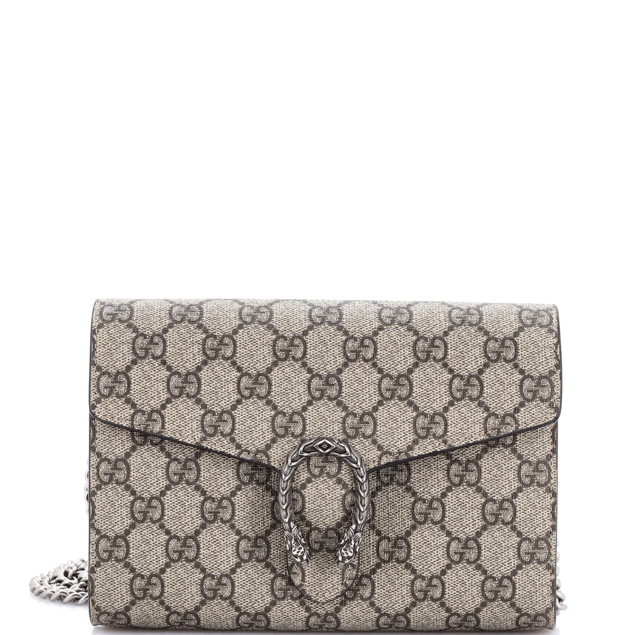 Dionysus Chain Wallet GG Coated Canvas Small - Deep Luxury
