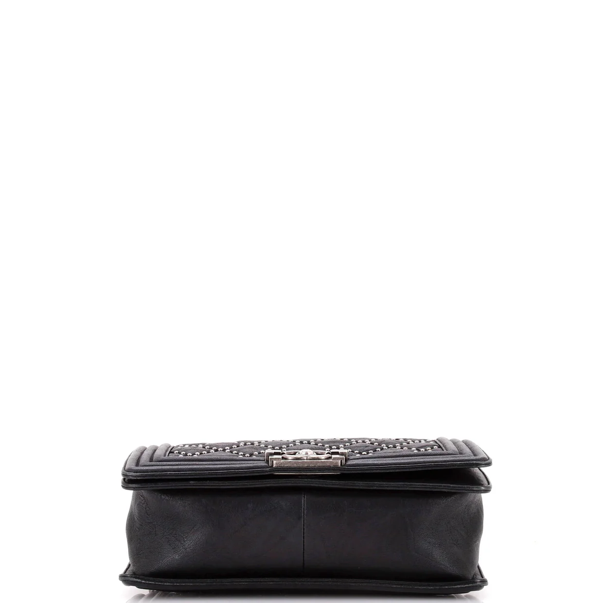 Boy Flap Bag Studded Quilted Distressed Calfskin Old Medium - Deep Luxury