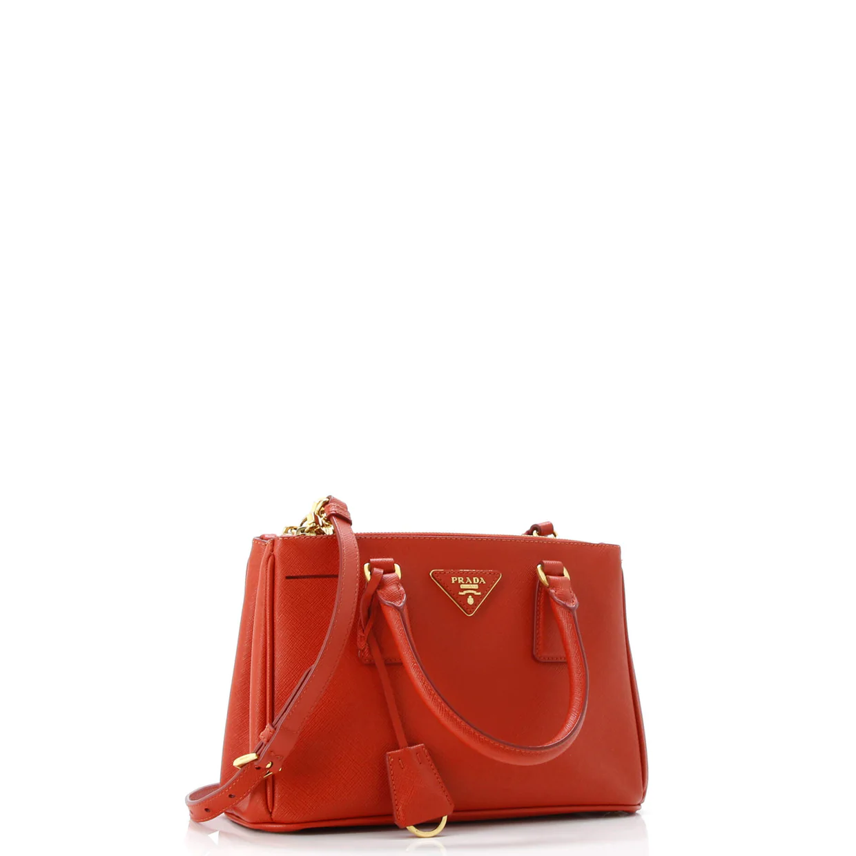 Double Zip Lux Tote Saffiano Leather Mini - Deep Luxury
