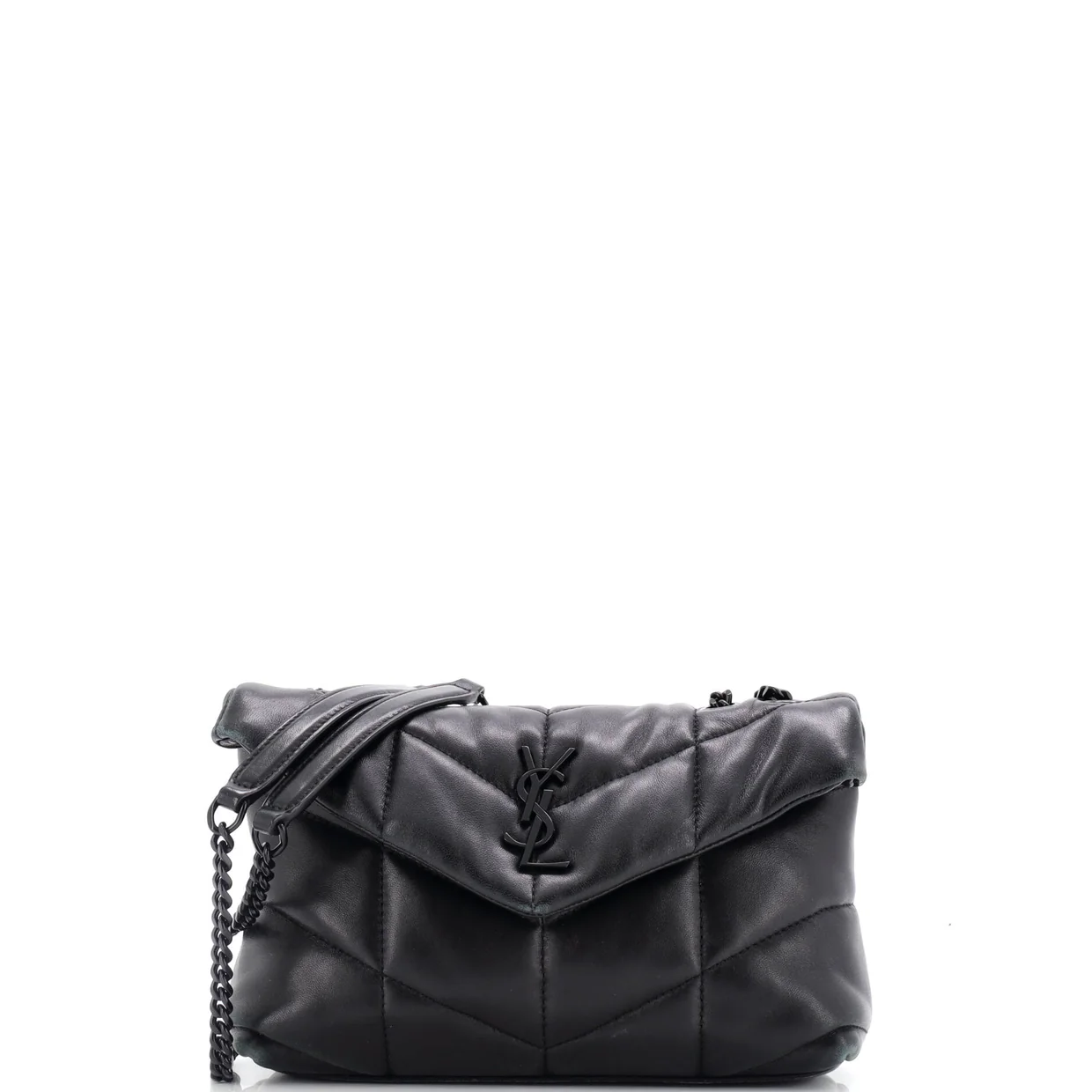 Loulou Puffer Shoulder Bag Quilted Leather Mini - Deep Luxury