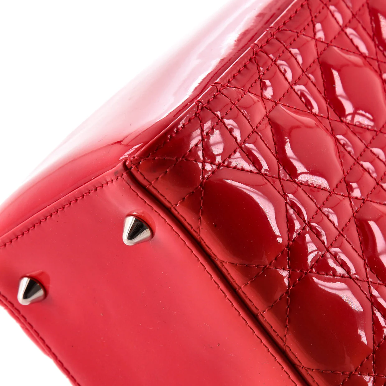 Lady Dior Bag Cannage Quilt Patent Medium - Deep Luxury