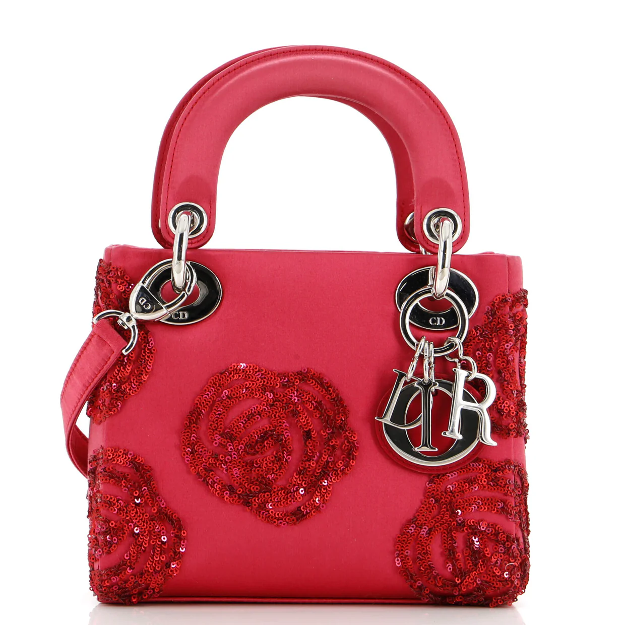 Lady Dior Bag Embellished Satin Mini - Deep Luxury