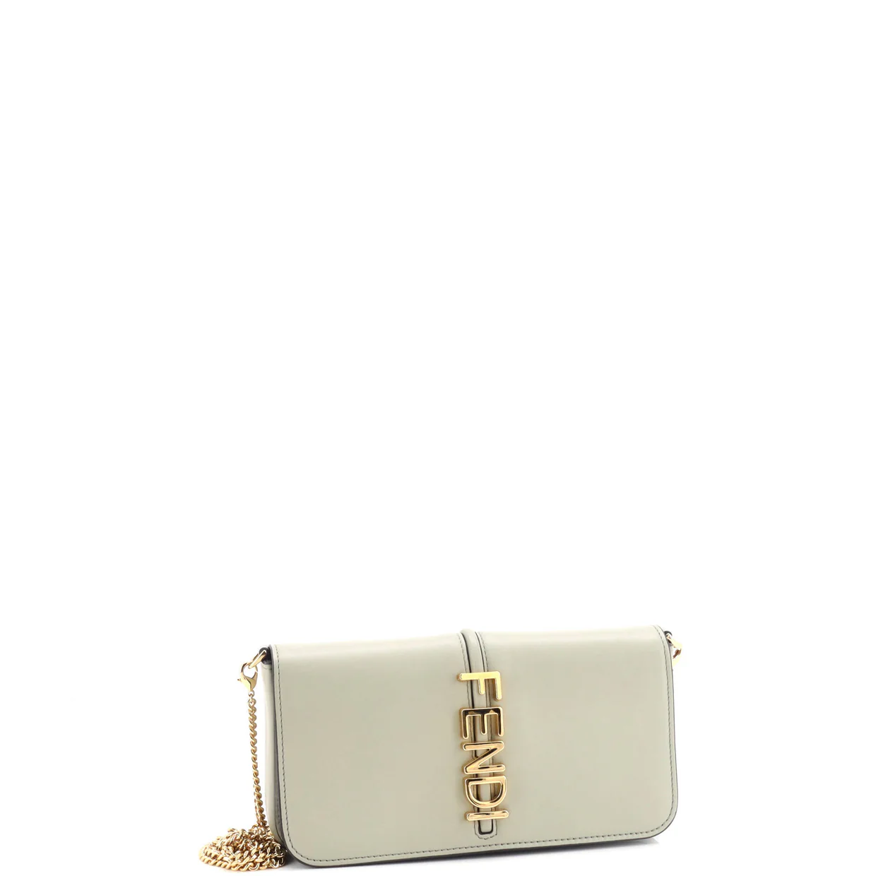 Fendigraphy Wallet On Chain Leather - Deep Luxury