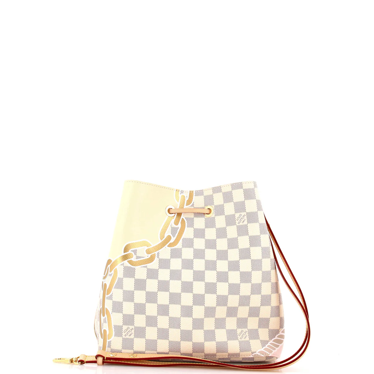 NeoNoe Handbag Limited Edition Damier Summer Rope and Chain MM - Deep Luxury