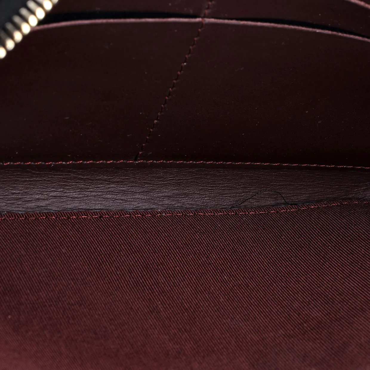 Zip Around Wallet Quilted Caviar Long - Deep Luxury