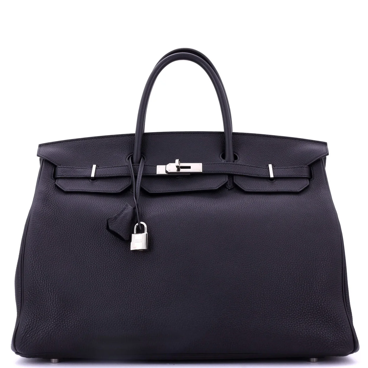 Birkin Handbag Noir Togo with Palladium Hardware 40 - Deep Luxury