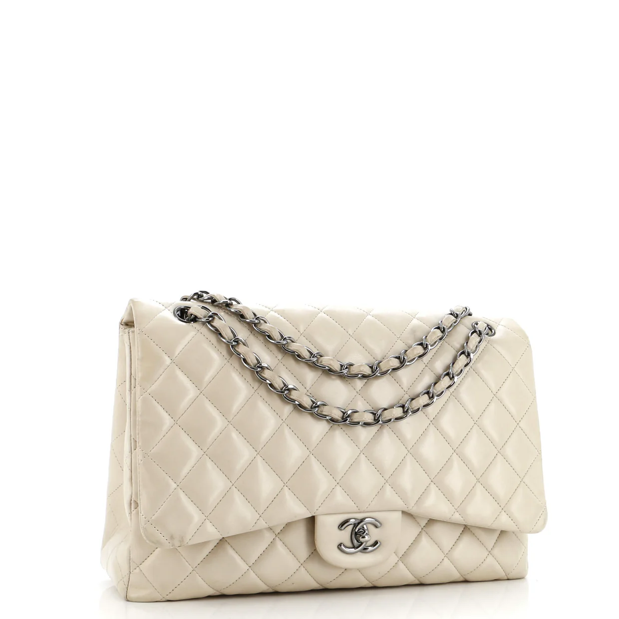 Classic Single Flap Bag Quilted Lambskin Jumbo - Deep Luxury