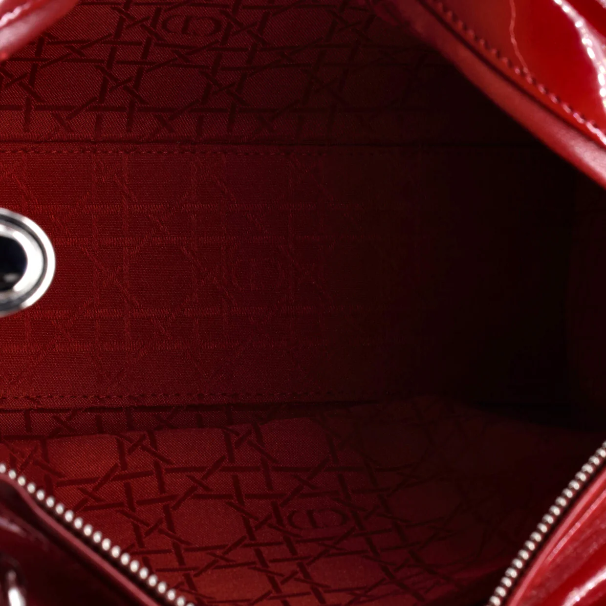 Lady Dior Bag Cannage Quilt Patent Large - Deep Luxury