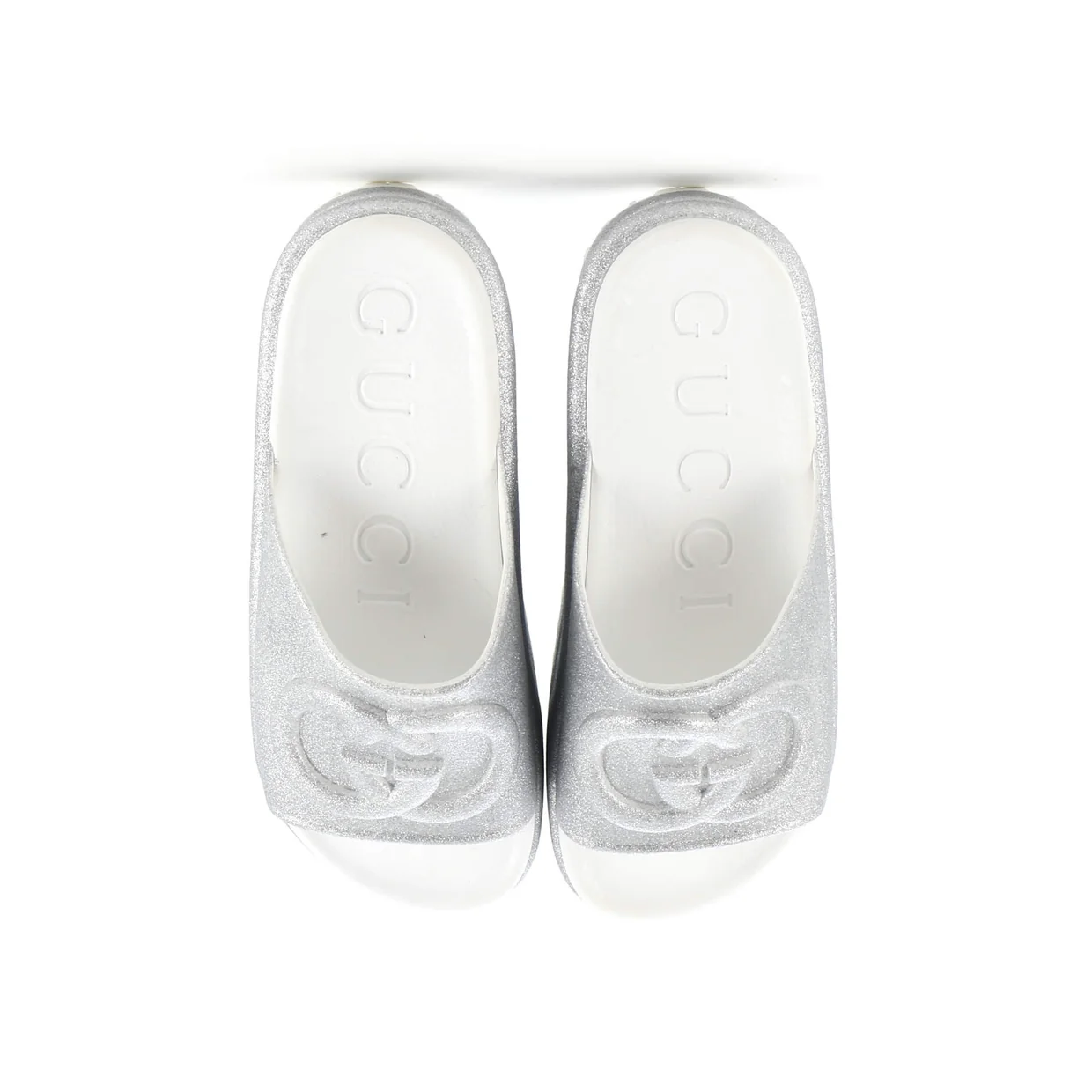Interlocking G Platform Slide Sandals Rubber - Deep Luxury