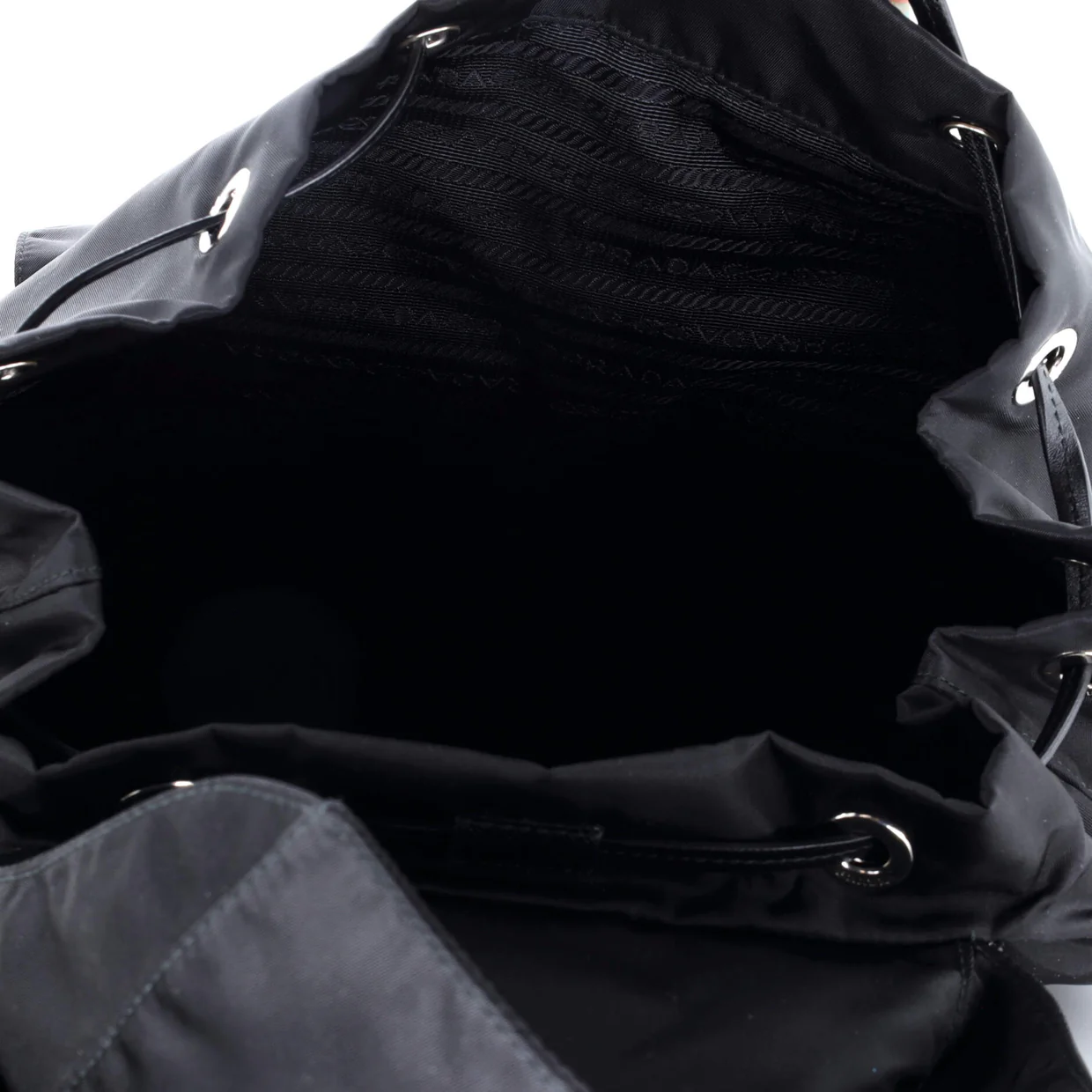 New Vela Backpack Tessuto with Studded Leather - Deep Luxury