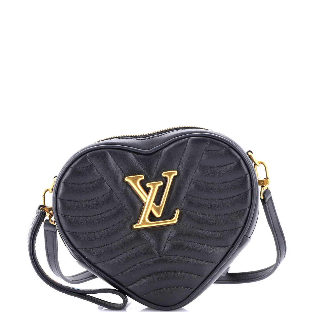 New Wave Heart Crossbody Bag Quilted Leather - Deep Luxury