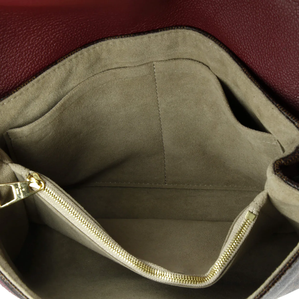 Clapton Handbag Damier and Leather PM - Deep Luxury