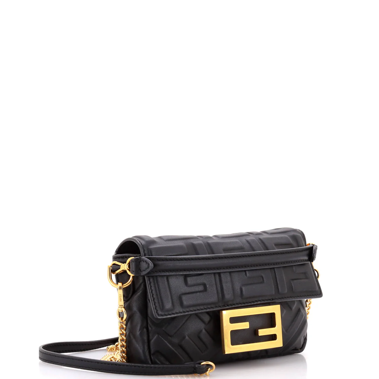 Baguette NM Bag Zucca Embossed Leather Mini - Deep Luxury