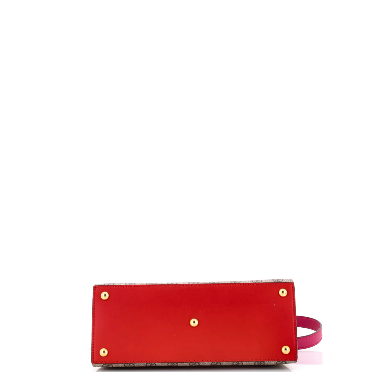 Padlock Top Handle Bag GG Coated Canvas and Leather Small - Deep Luxury