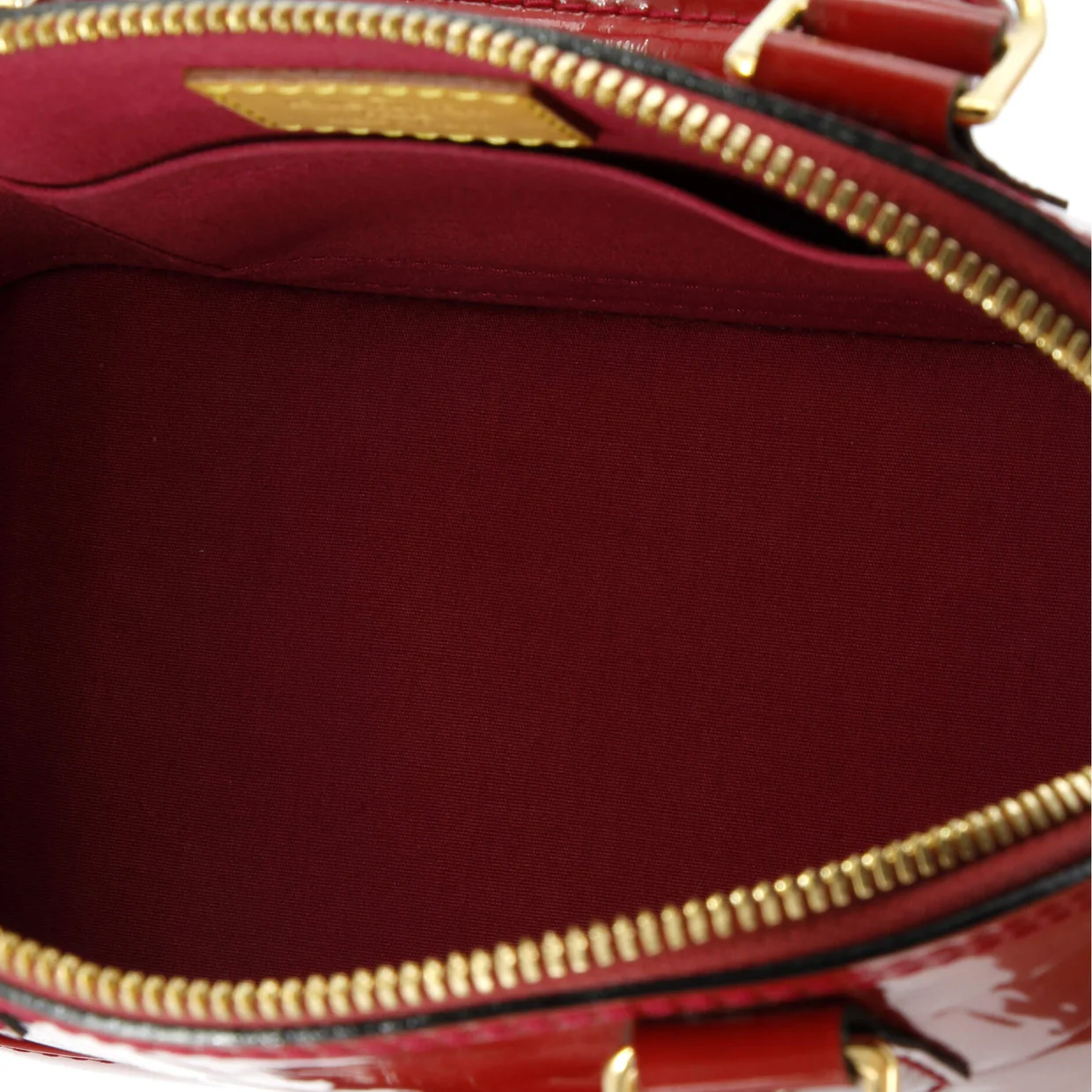 Alma Handbag Monogram Vernis BB - Deep Luxury