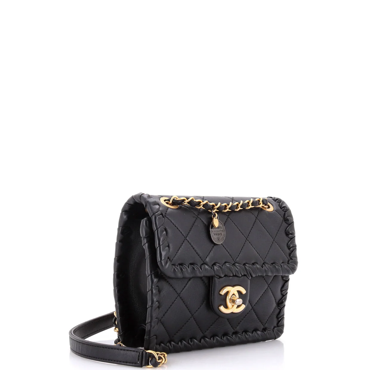 My Own Frame Flap Bag Braided Quilted Calfskin Mini - Deep Luxury