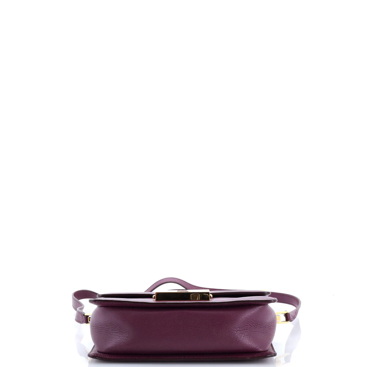 T Clasp Flap Shoulder Bag Leather Medium - Deep Luxury