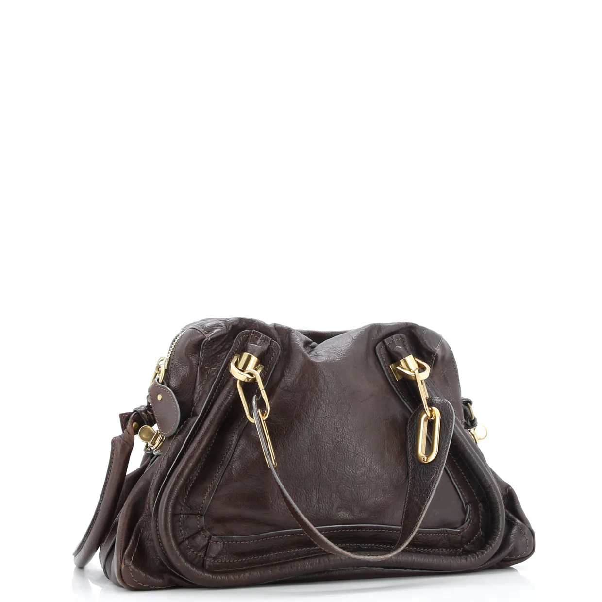 Paraty Top Handle Bag Leather Medium - Deep Luxury