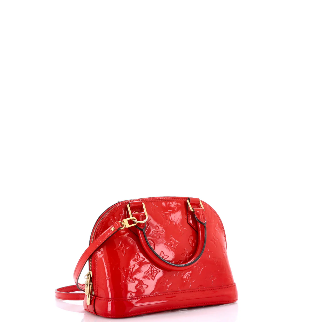 Alma Handbag Monogram Vernis BB - Deep Luxury