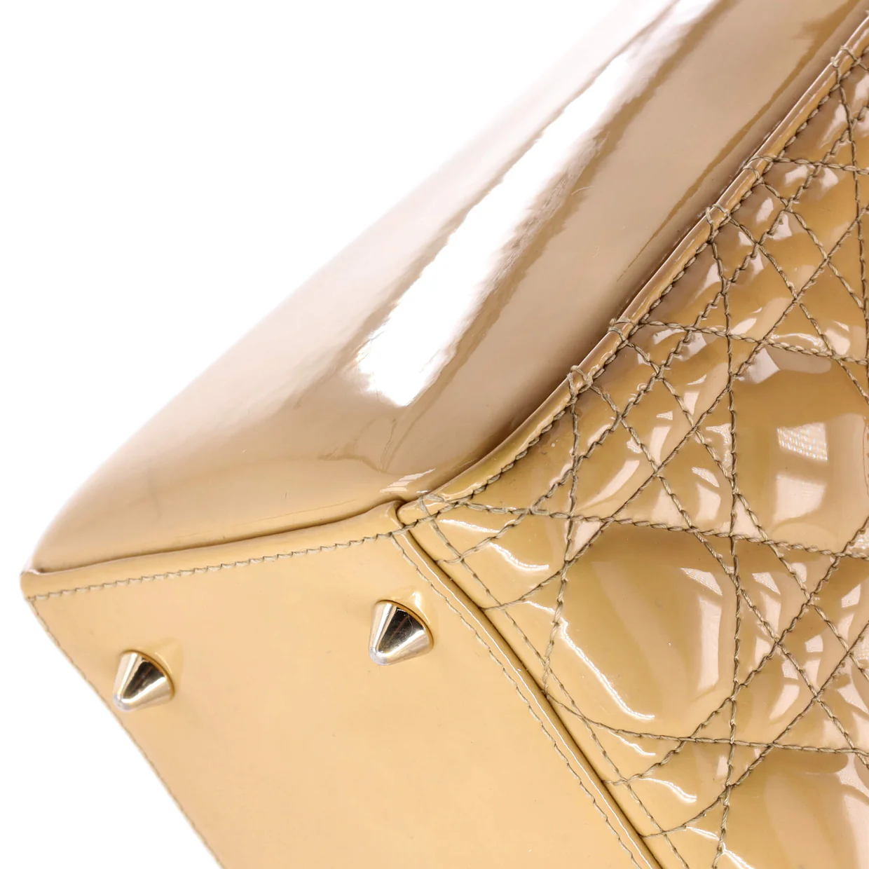 Lady Dior Bag Cannage Quilt Patent Medium - Deep Luxury