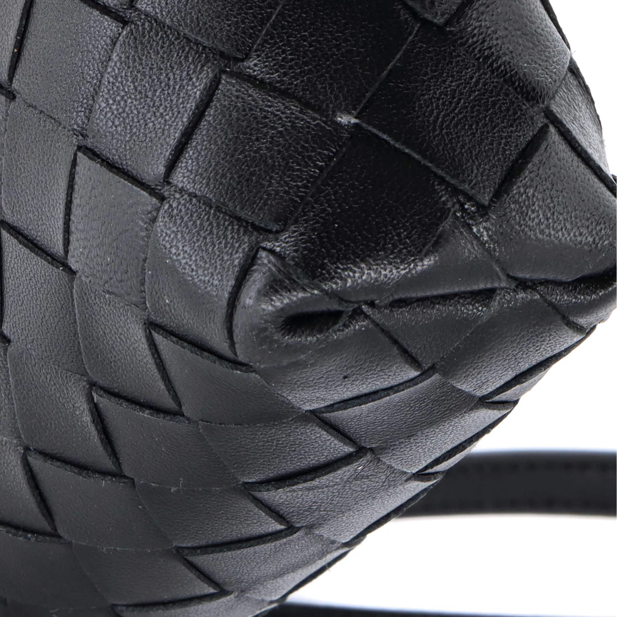 Zip Crossbody Bag Intrecciato Nappa Mini - Deep Luxury