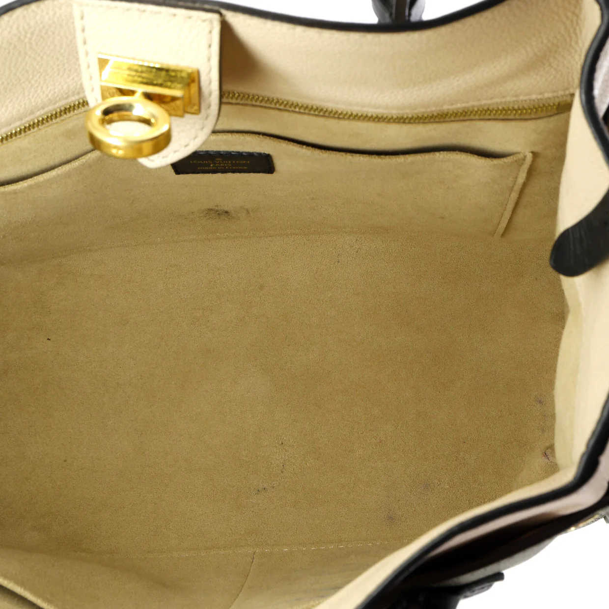 On My Side Tote Leather with Monogram Canvas PM - Deep Luxury