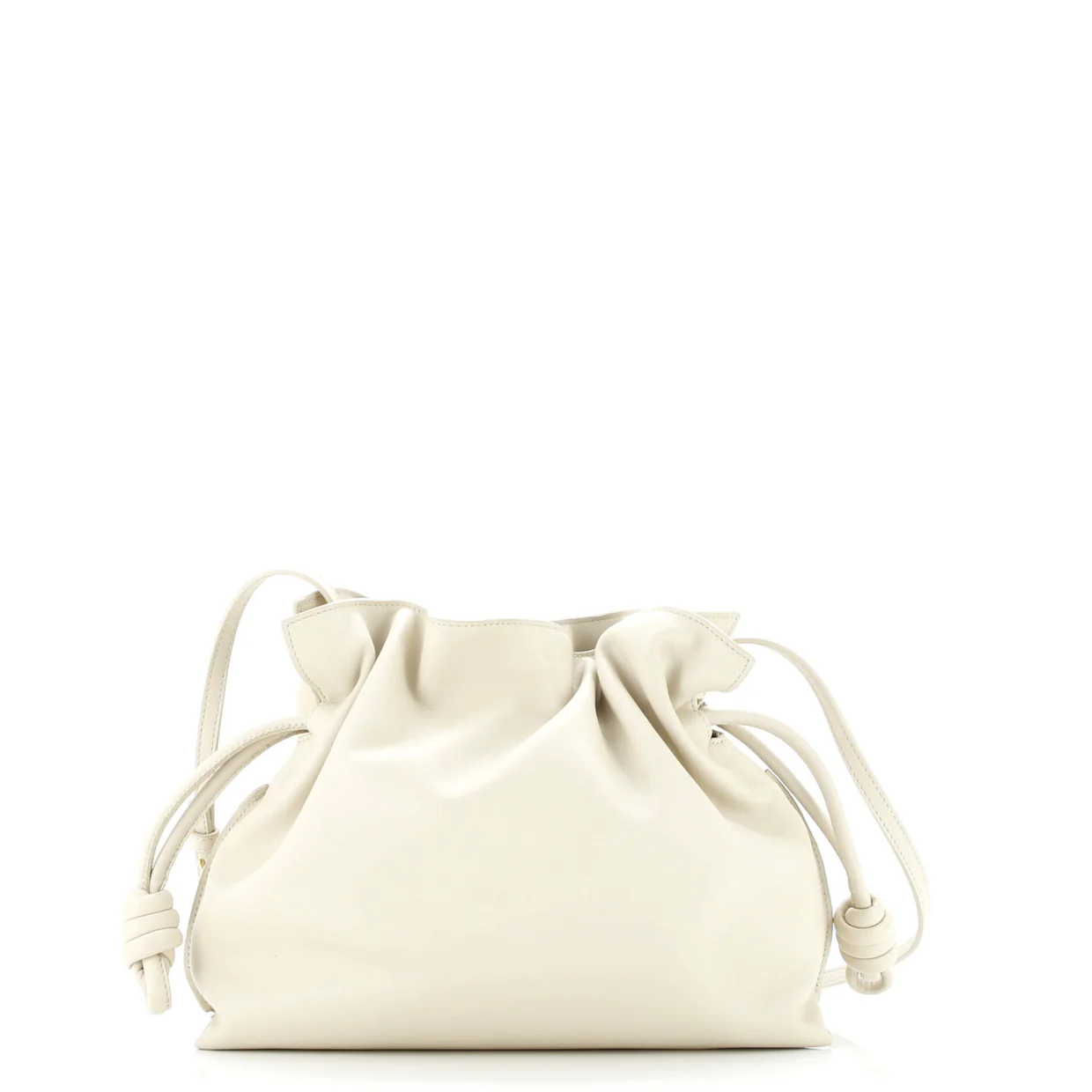 Flamenco Knot Clutch Leather Medium - Deep Luxury