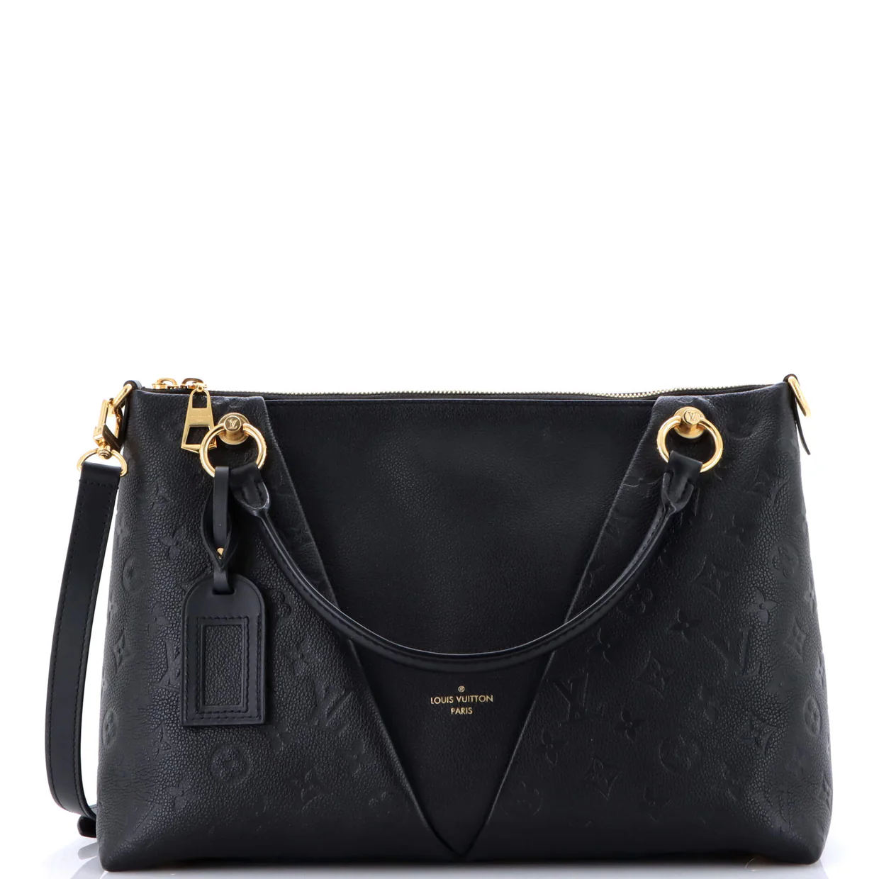 V Tote Monogram Empreinte Leather MM - Deep Luxury