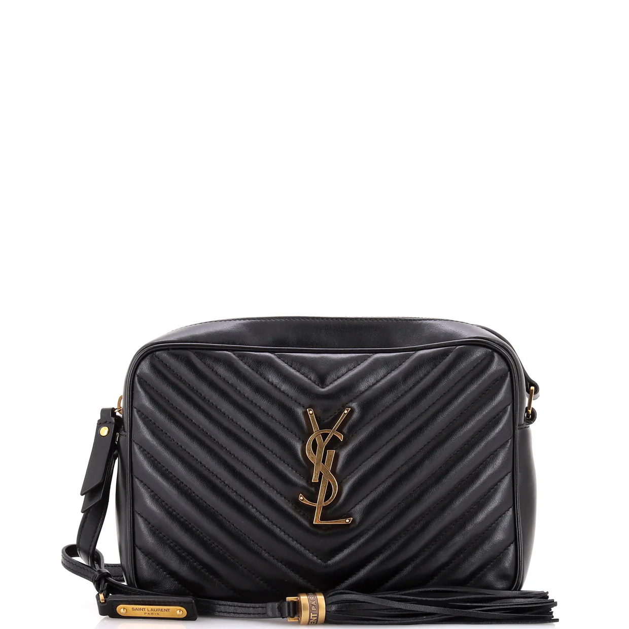 Lou Camera Bag Matelasse Chevron Leather Small - Deep Luxury