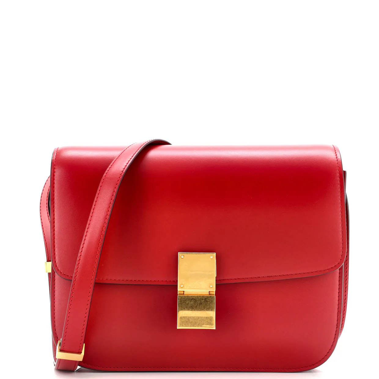 Classic Box Bag Smooth Leather Medium - Deep Luxury
