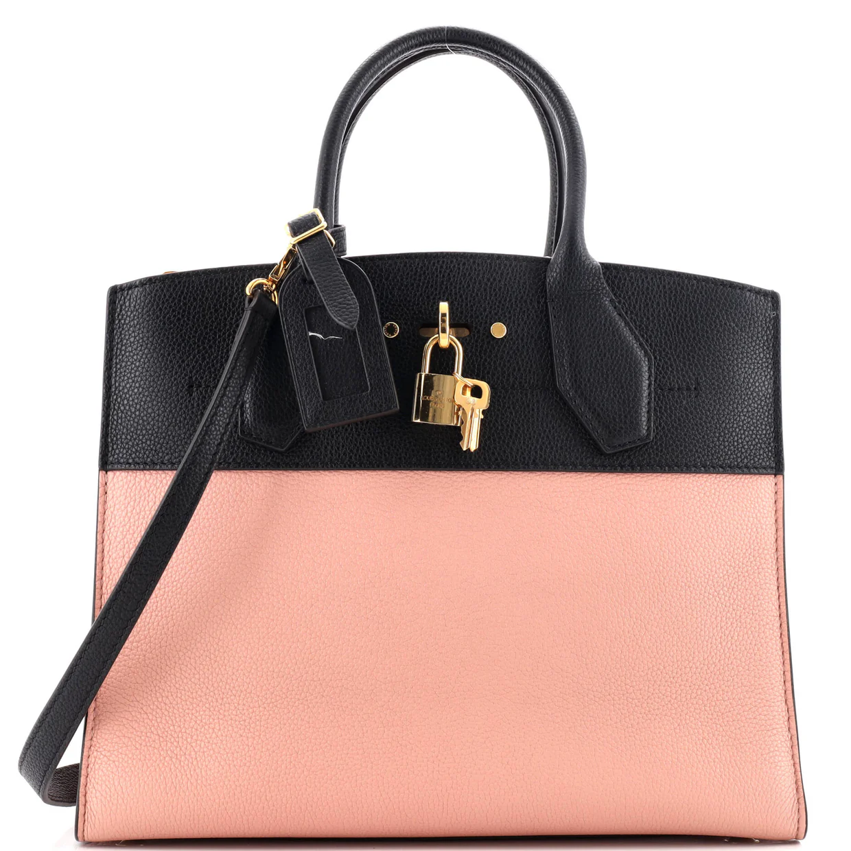 City Steamer Handbag Leather MM - Deep Luxury