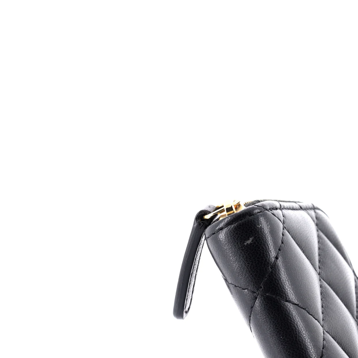 CC Zip Coin Purse Quilted Lambskin Small - Deep Luxury
