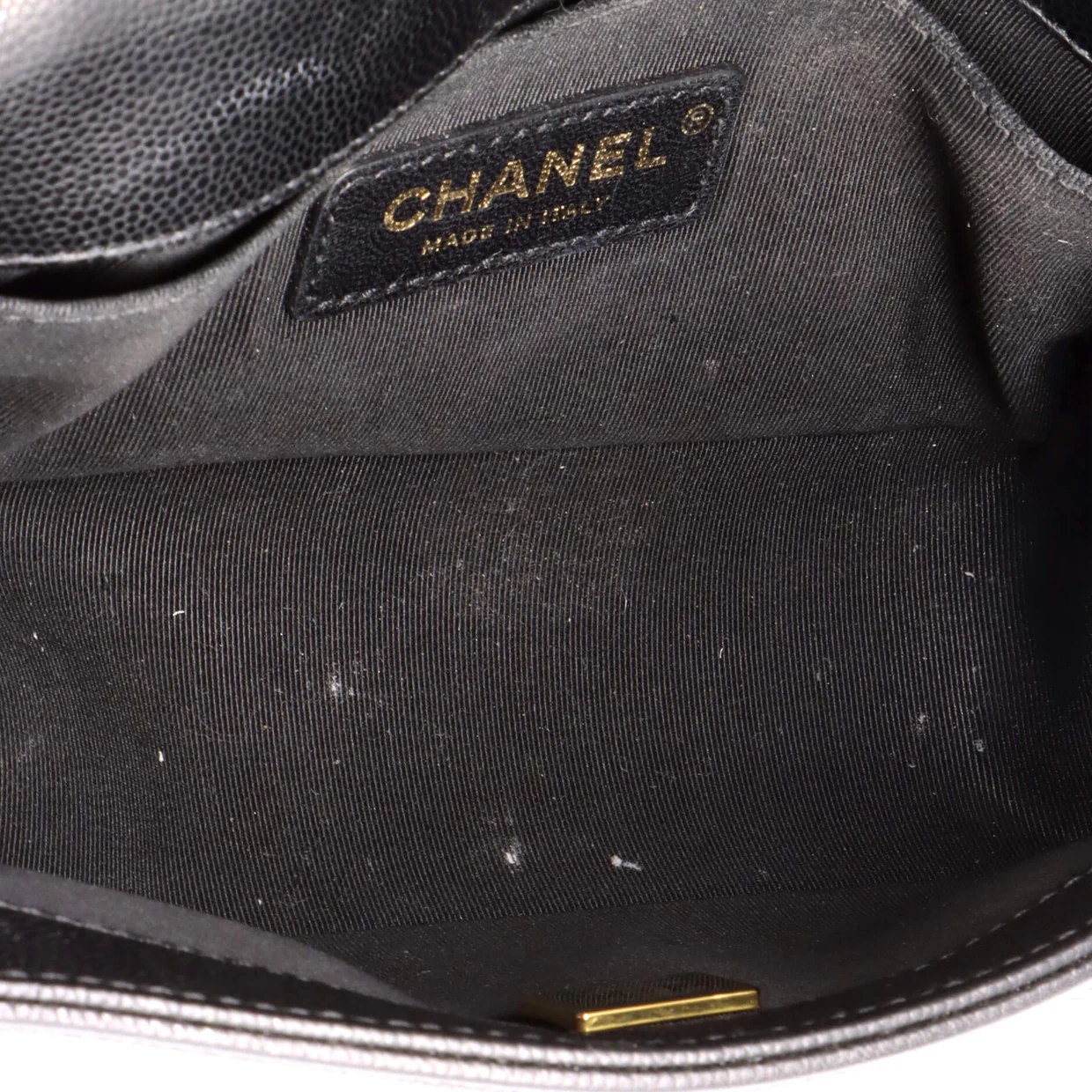 Boy Flap Bag Quilted Caviar Small - Deep Luxury