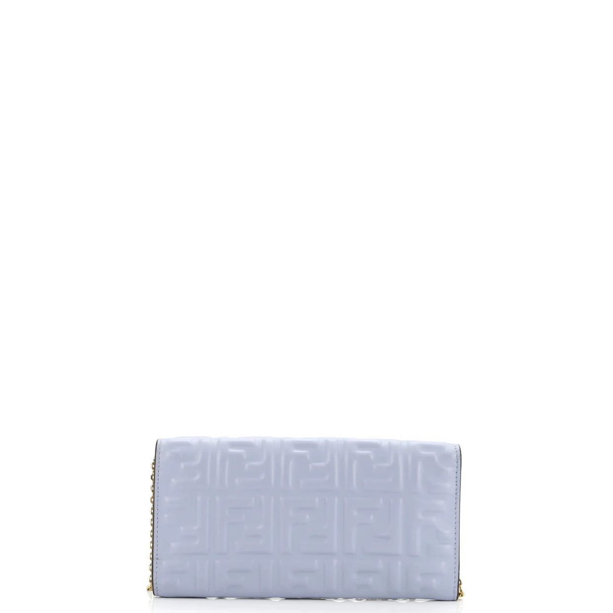 Baguette Continental Wallet on Chain Zucca Embossed Leather - Deep Luxury