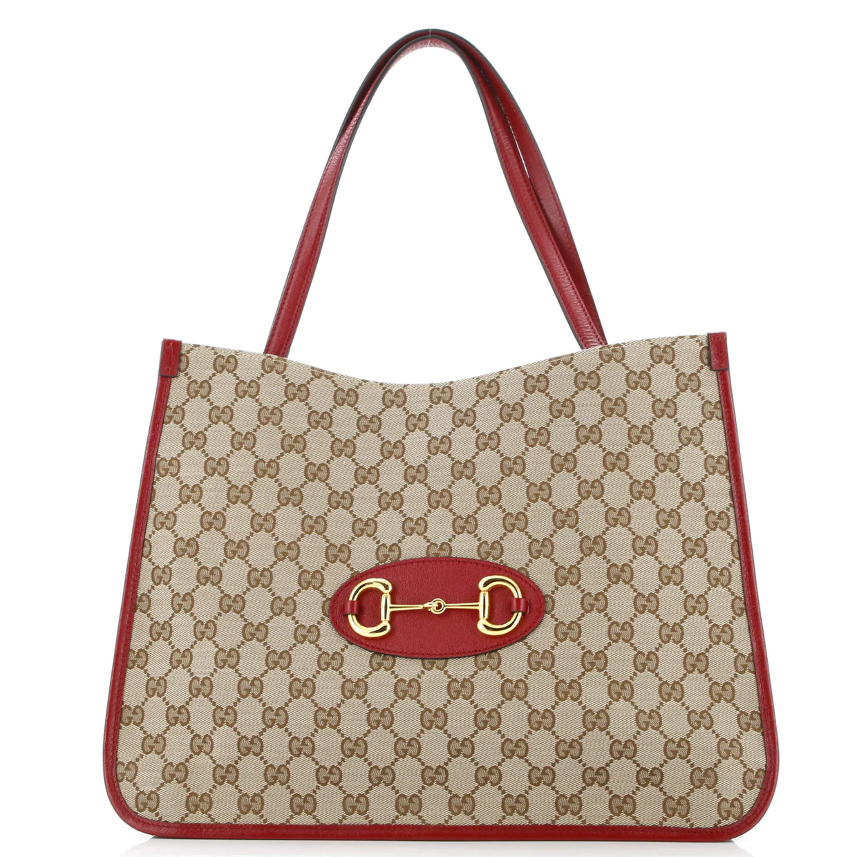 Horsebit 1955 Tote GG Canvas with Leather Medium - Deep Luxury