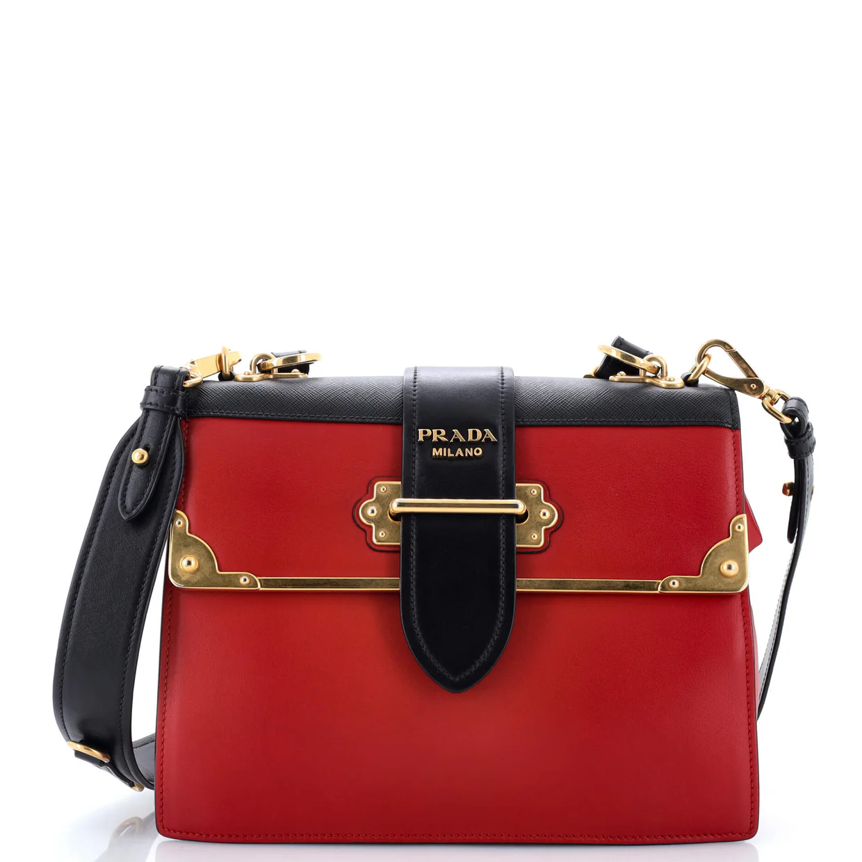 Cahier Convertible Shoulder Bag City Calf and Saffiano Medium - Deep Luxury