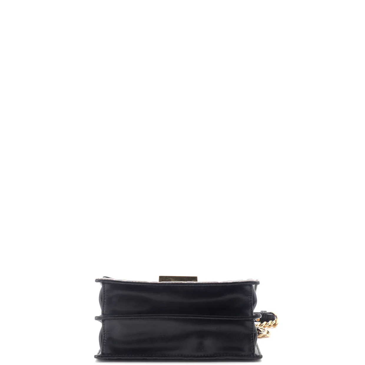 Kan U Shoulder Bag Zucca Embossed Leather Small - Deep Luxury